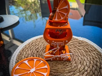 APEROL Spritz 2 Aufsteller Halter Flaschen Ständer