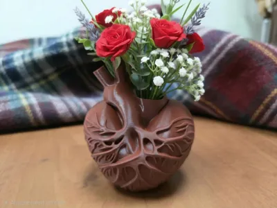 Anatomical Heart Flower Vase