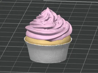 simple small fast print cupcake