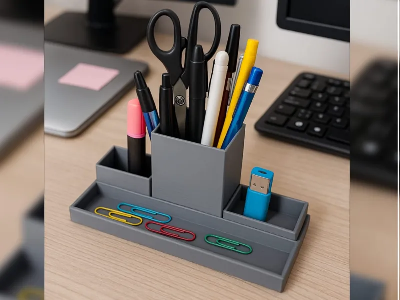 Office organizer with interchangeable compartments