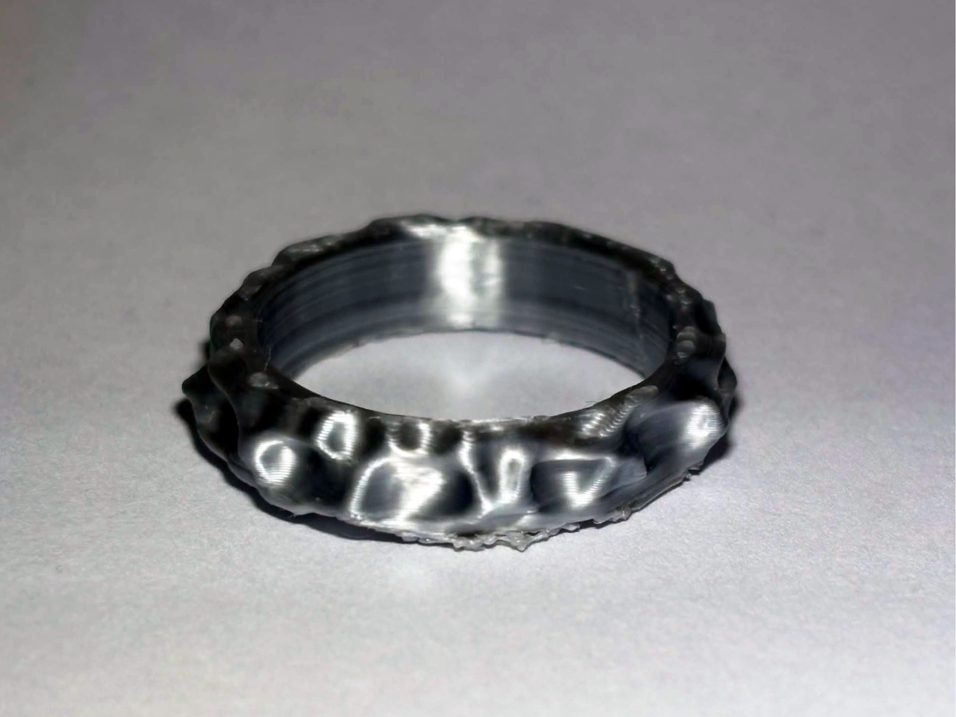 Organic Textured Ring – Sculpted Natural Form