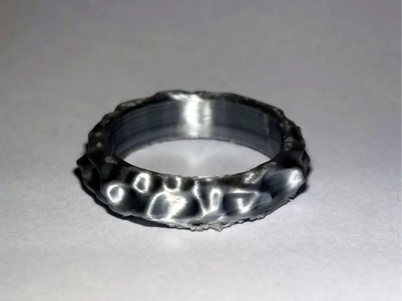Organic Textured Ring – Sculpted Natural Form