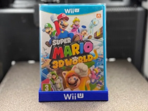 Nintendo Wii U Game Display Stand Blue Edition