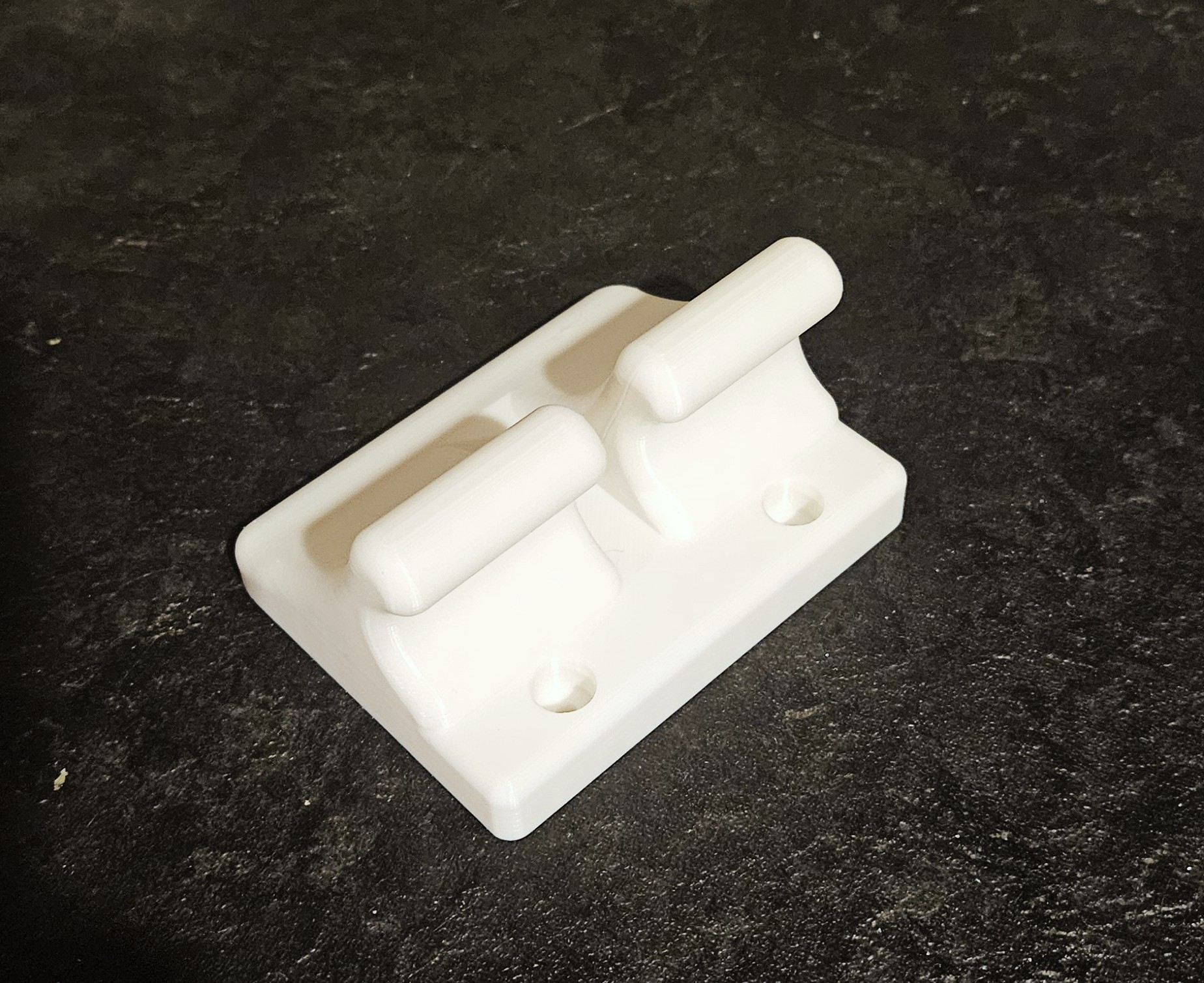 Miniatura 2 do modelo 3D Wall Mount Bracket for Foldable Drying Rack Rods