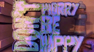 don't worry be happy litho lightbox