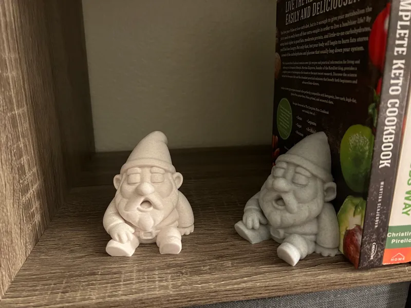 Sleepy Gnome Sculpture and Bookend