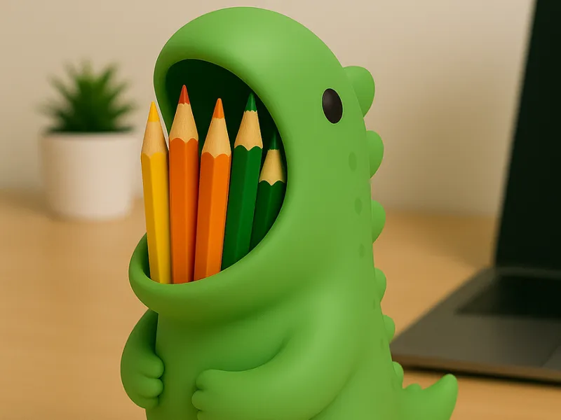 portalapices con forma de dibosaurio