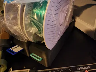 Spool Holder with Swatch Slot