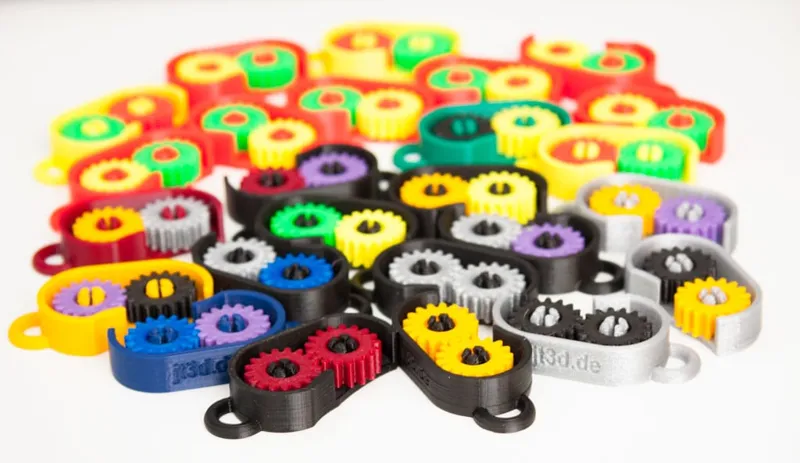 Fidget Gear Keyring - Easy assembly