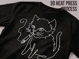 T-shirt - Smoking Cat