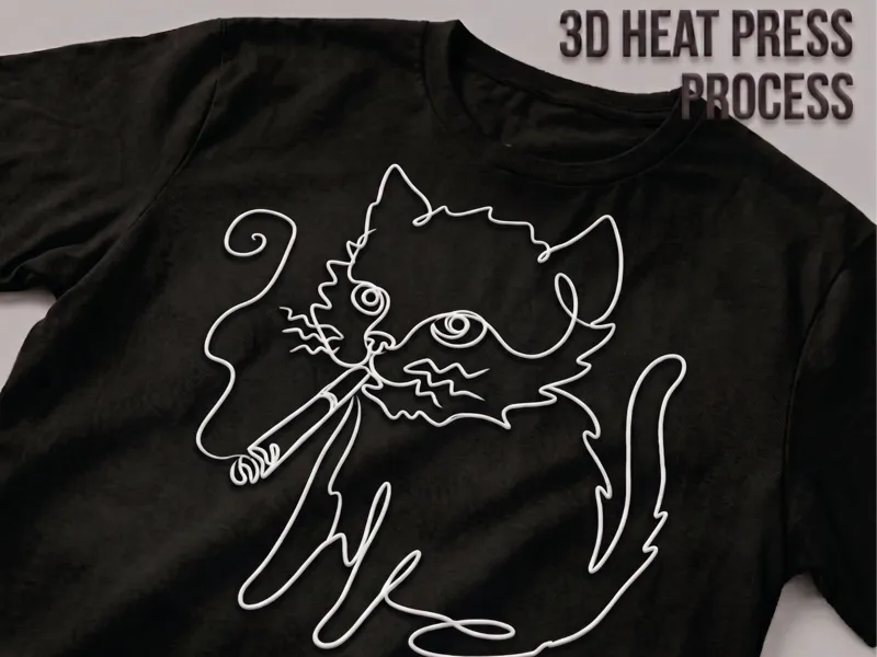T-shirt - Smoking Cat