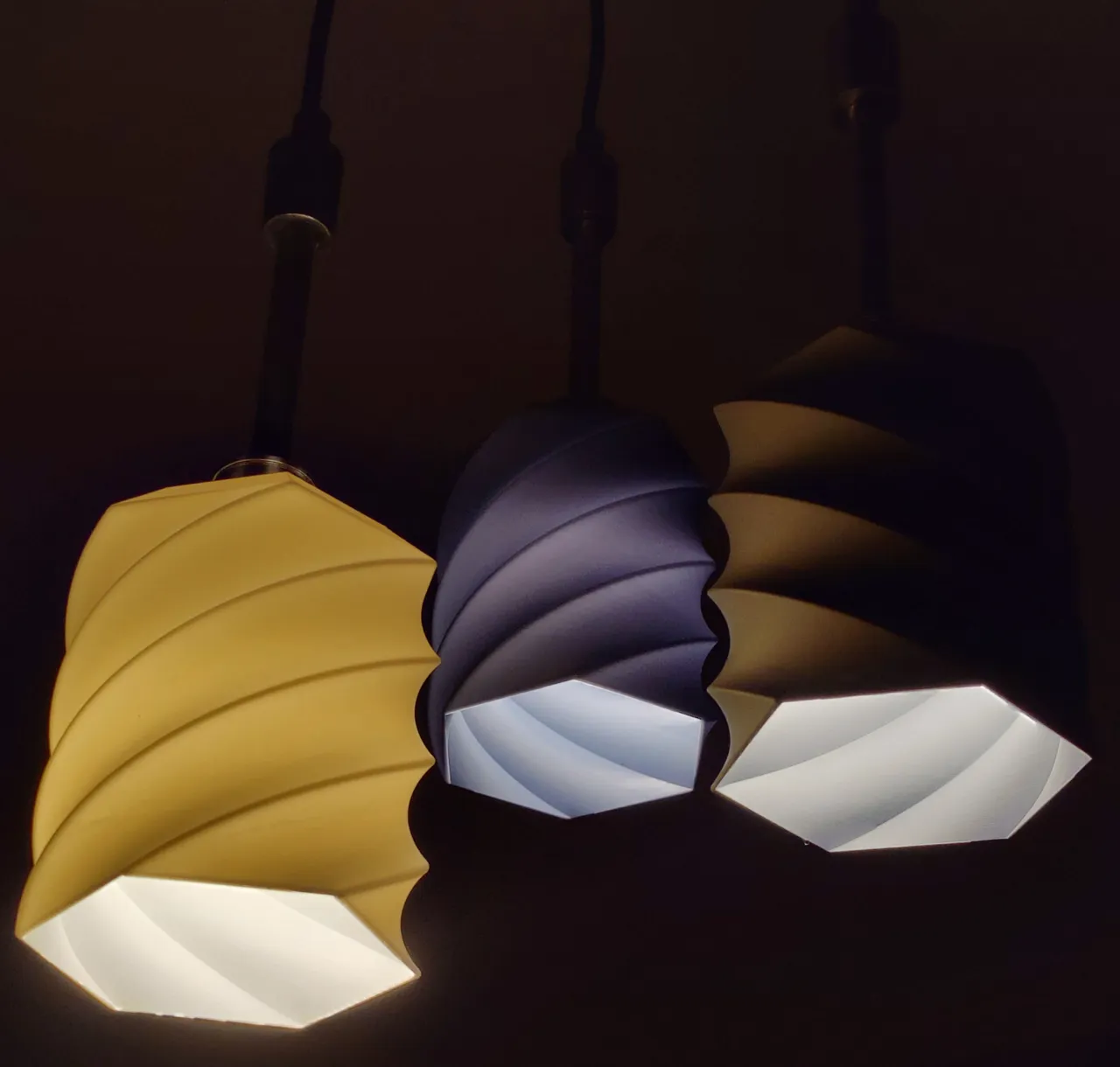 Pendant lamp shade view 2