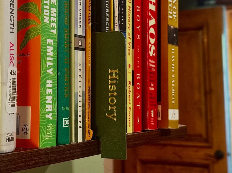 Library Bookshelf Divider 