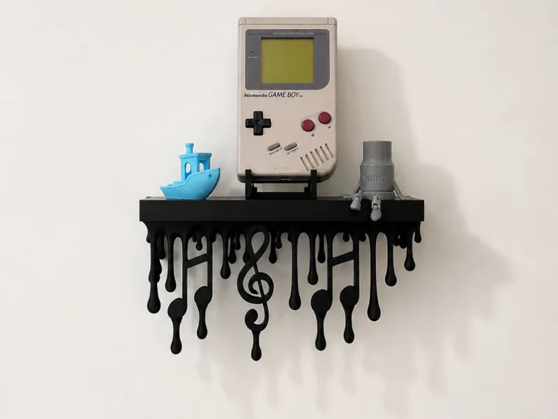 Melting Music Shelf – Turn Your Wall Into Artwork