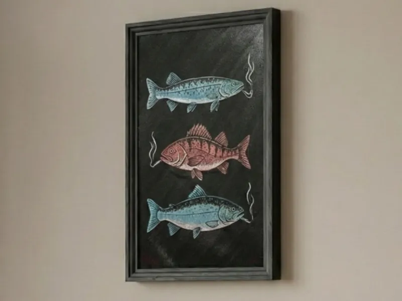 Smoking fish / Hueforge/ Displate / Artwork