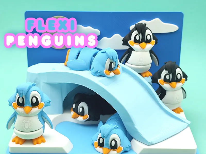 Flexi Figures - Penguin Playset - Articulated