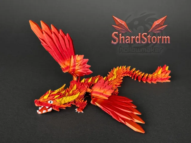 ShardStorm - Winged Articulated Crystal Dragon