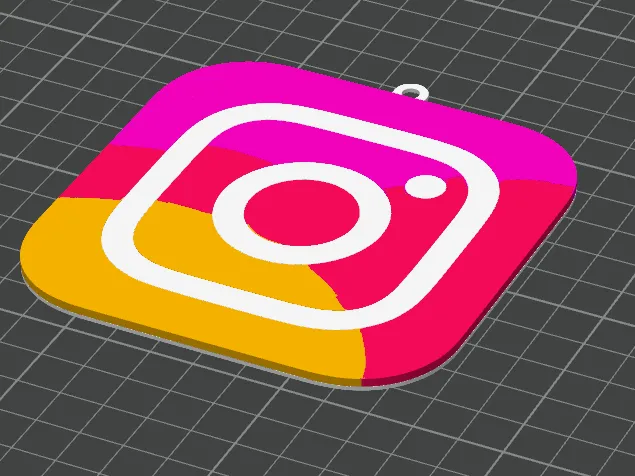 Portachiavi logo instagram