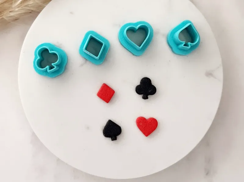 Hearts, Spade, Club & Diamond clay cutter 