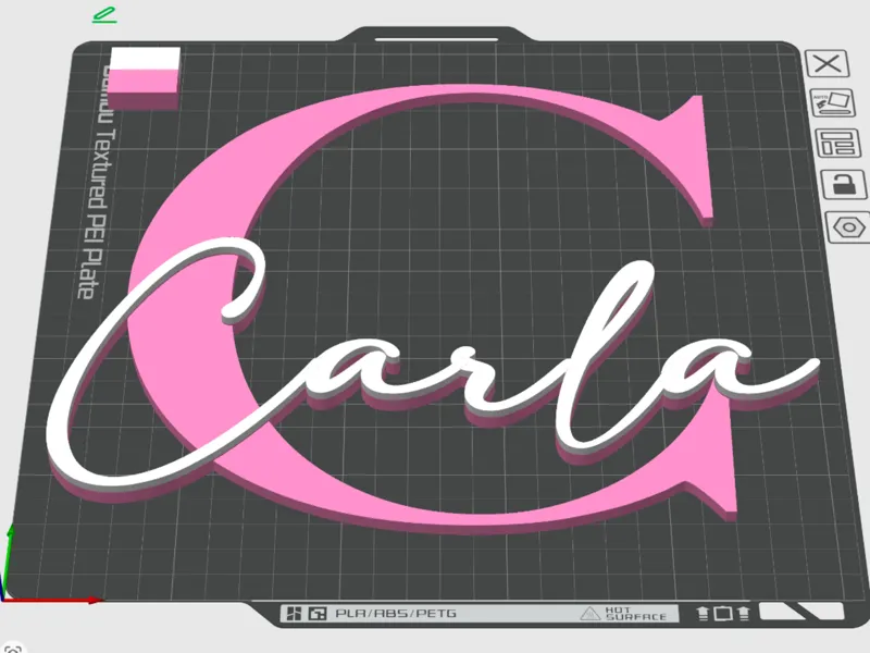 Carla Namensschild für die Tür