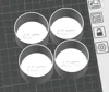 0.28mm layer, 2 walls, 15% infill --- 4 x 41mm