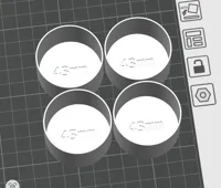 0.28mm layer, 2 walls, 15% infill --- 4 x 43mm
