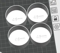 0.28mm layer, 2 walls, 15% infill --- 4 x 46mm