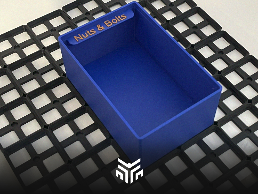 Miniatura 7 do modelo 3D Gridfinity Label Boxes 42x42 Modular Bin Set