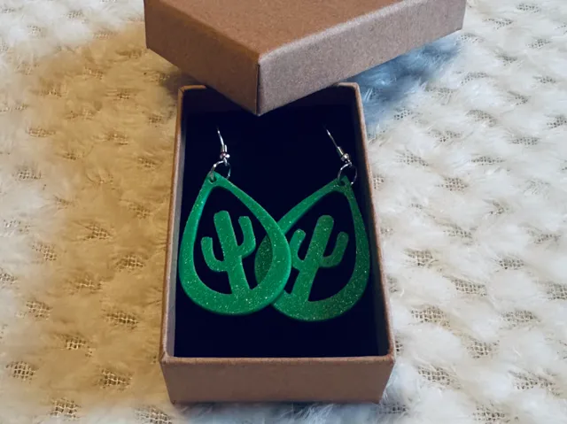 Cactus Earrings/Pendant/Keychain