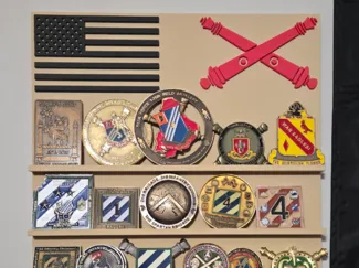 cross cannon coin holder