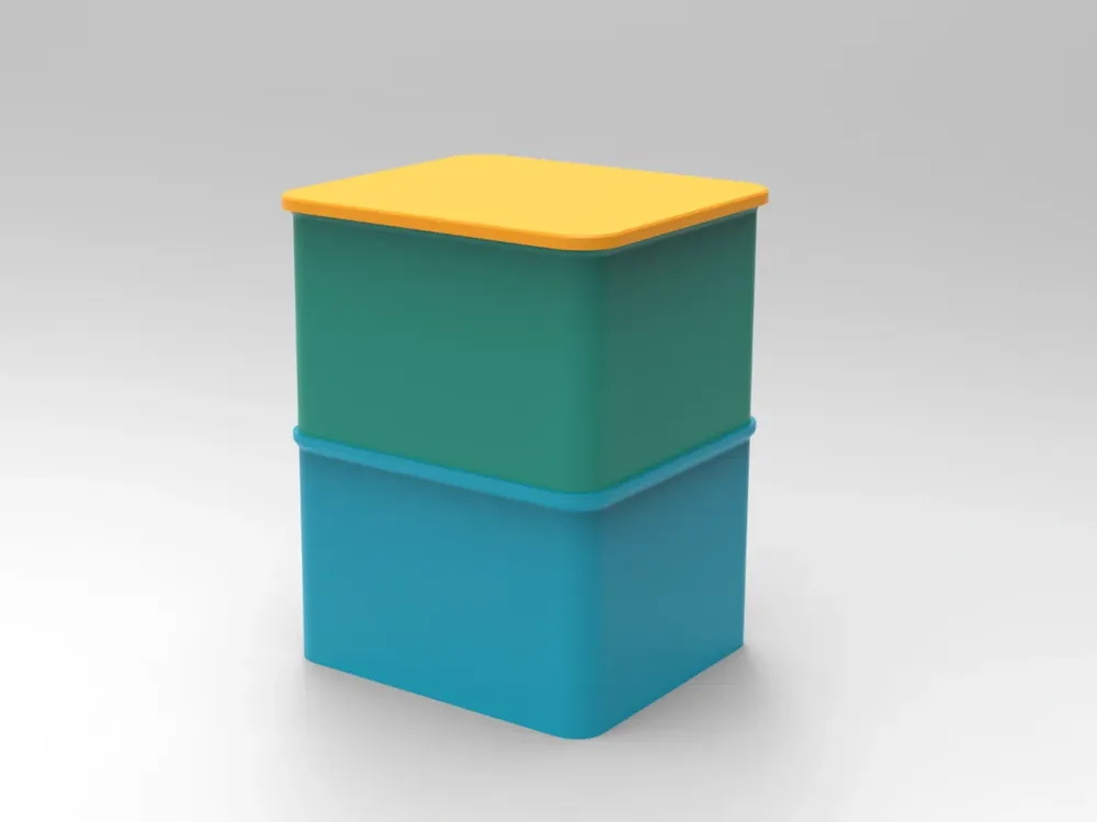 Stackable Boxes Large For Event Design Extra Large Stackable Box with Lid by 漂漂一夜 - MakerWorld
