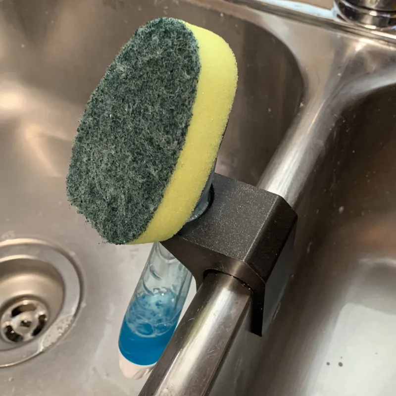 Dishwand holder for sink