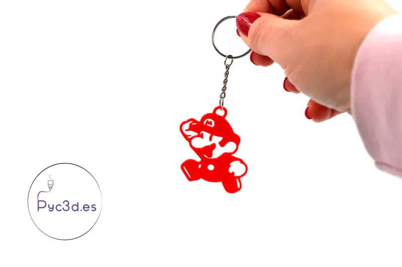 MARIO BROS JUMPING KEYCHAIN