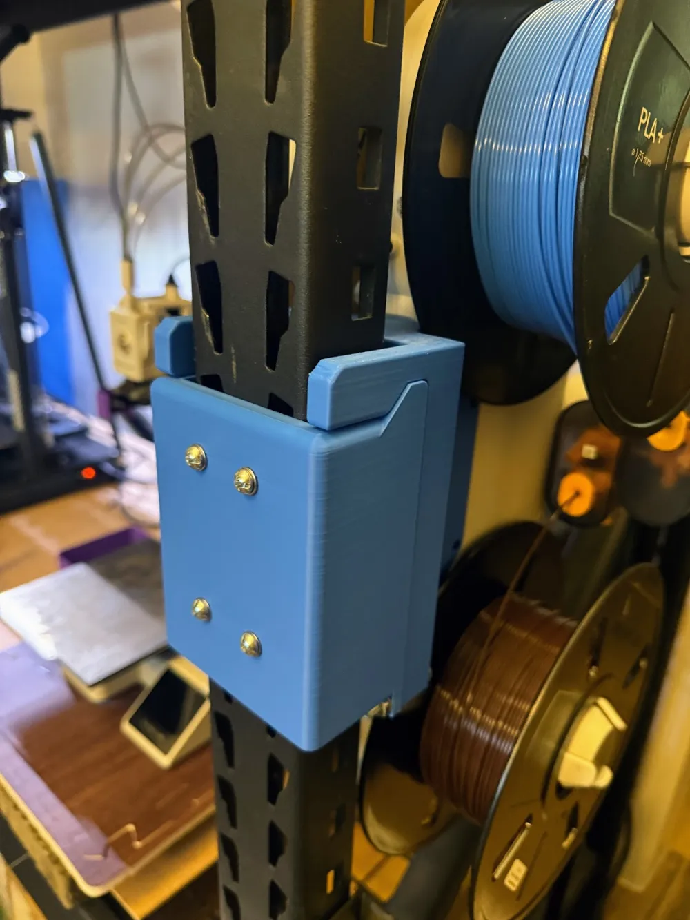 AMS Lite Husty Rack Rail Mount - Free 3D Print Model - MakerWorld