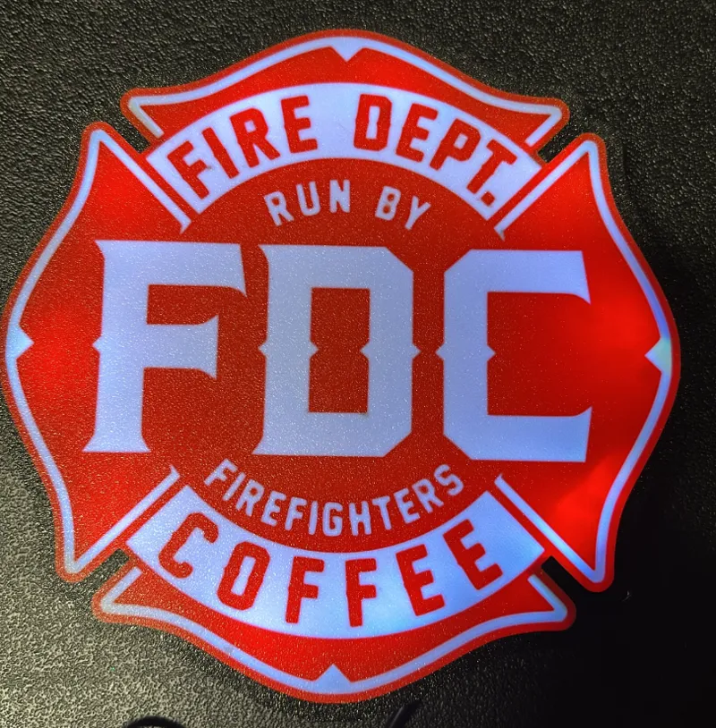 Fire Department Coffee Light Box