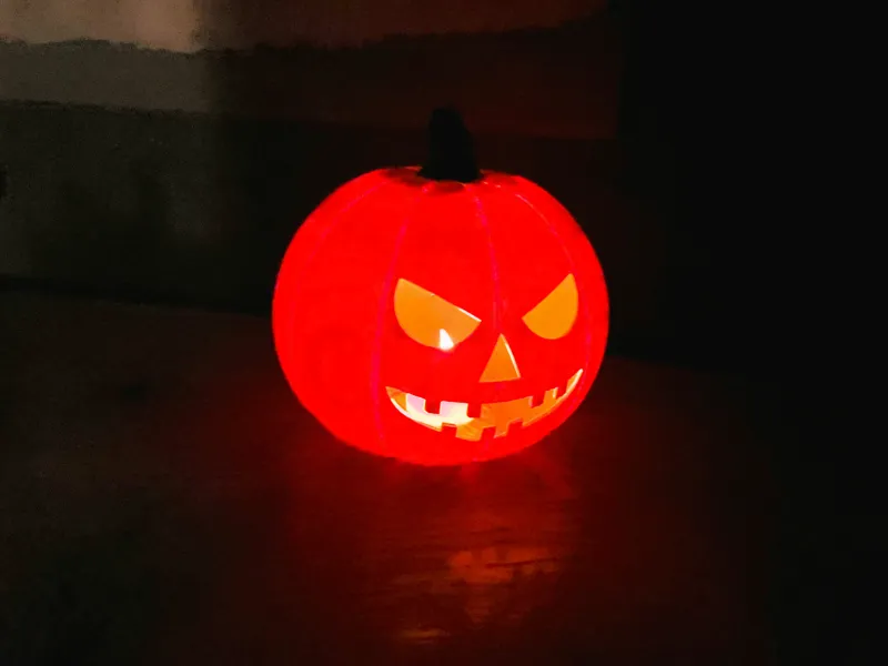 HALLOWEEN PUMPKIN LED CANDLE LIGHT LAMP