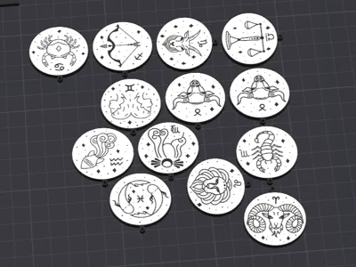 Zodiac Keychain