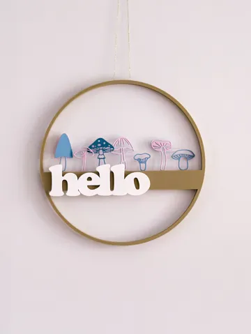 Letrero o emblema decorativo: Mushrooms – AutumnSet – Motifs for BloomFrame — vista de referencia 4