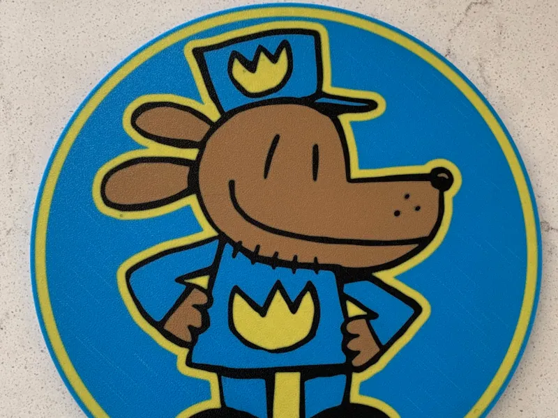 Dog Man Sign