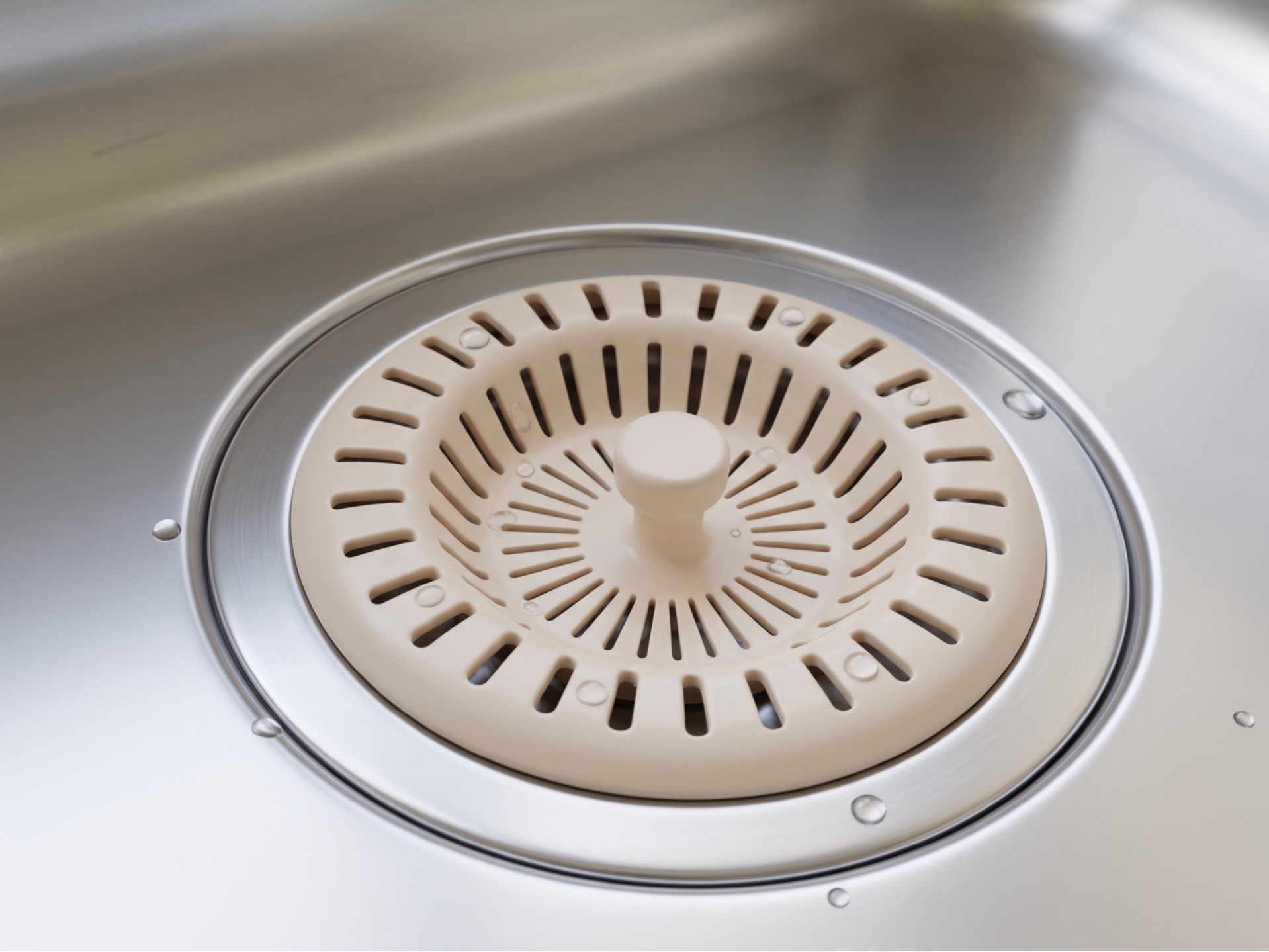 Sink drain strainer