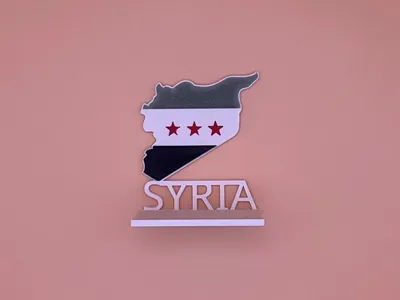 Syria map souvenir