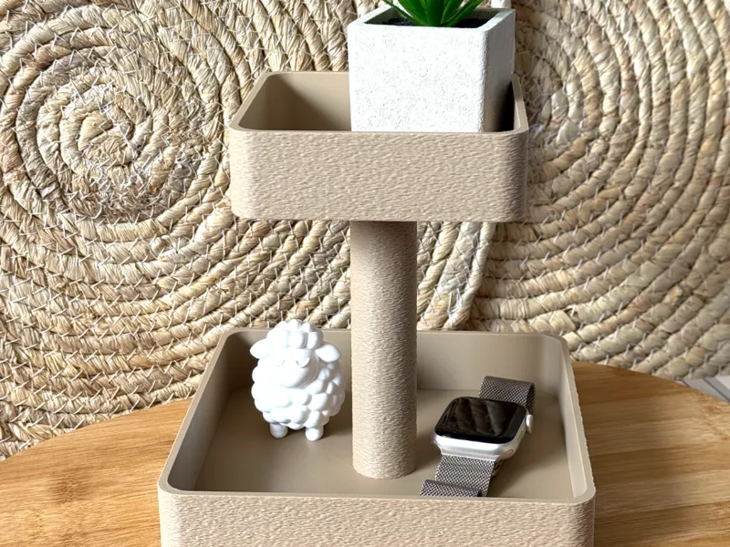 Minimalist 2-Tier Display Tray | Modern Decor 