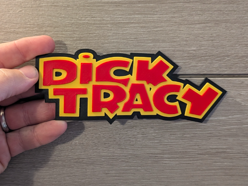 Dick Tracy logo sign plaque 2-sizes