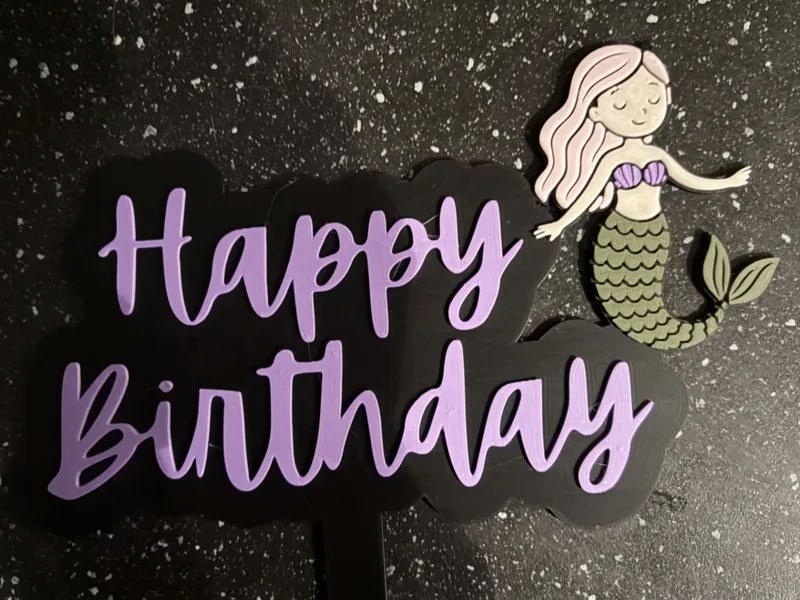 Mermaid Cake Topper