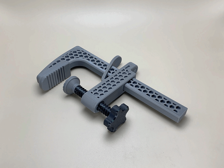 Miniatura 1 do modelo 3D F夹，快速调节，坚固实用