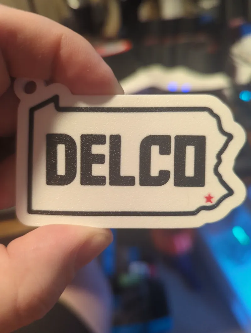 Delco Keychain  Delaware County, PA