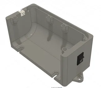 Bentobox base with switch and JST socket