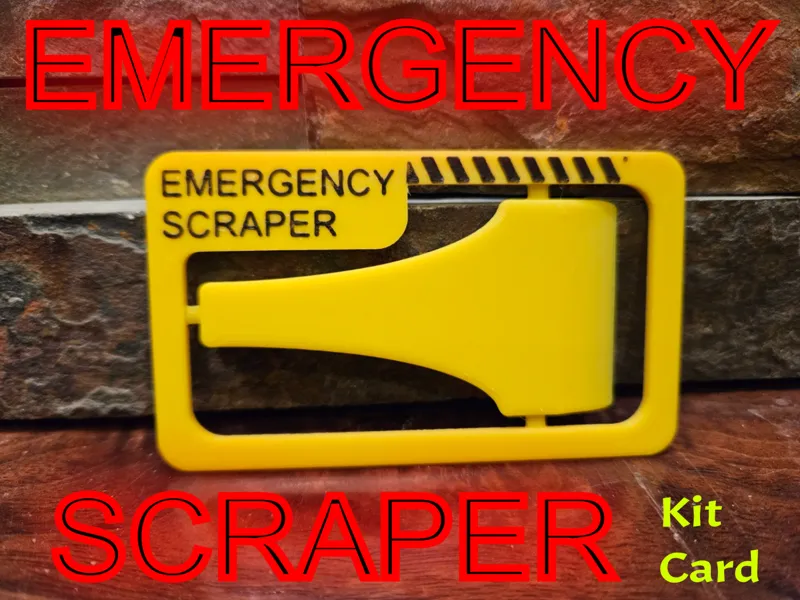 EMERGENCY SCRAPER Kit Card