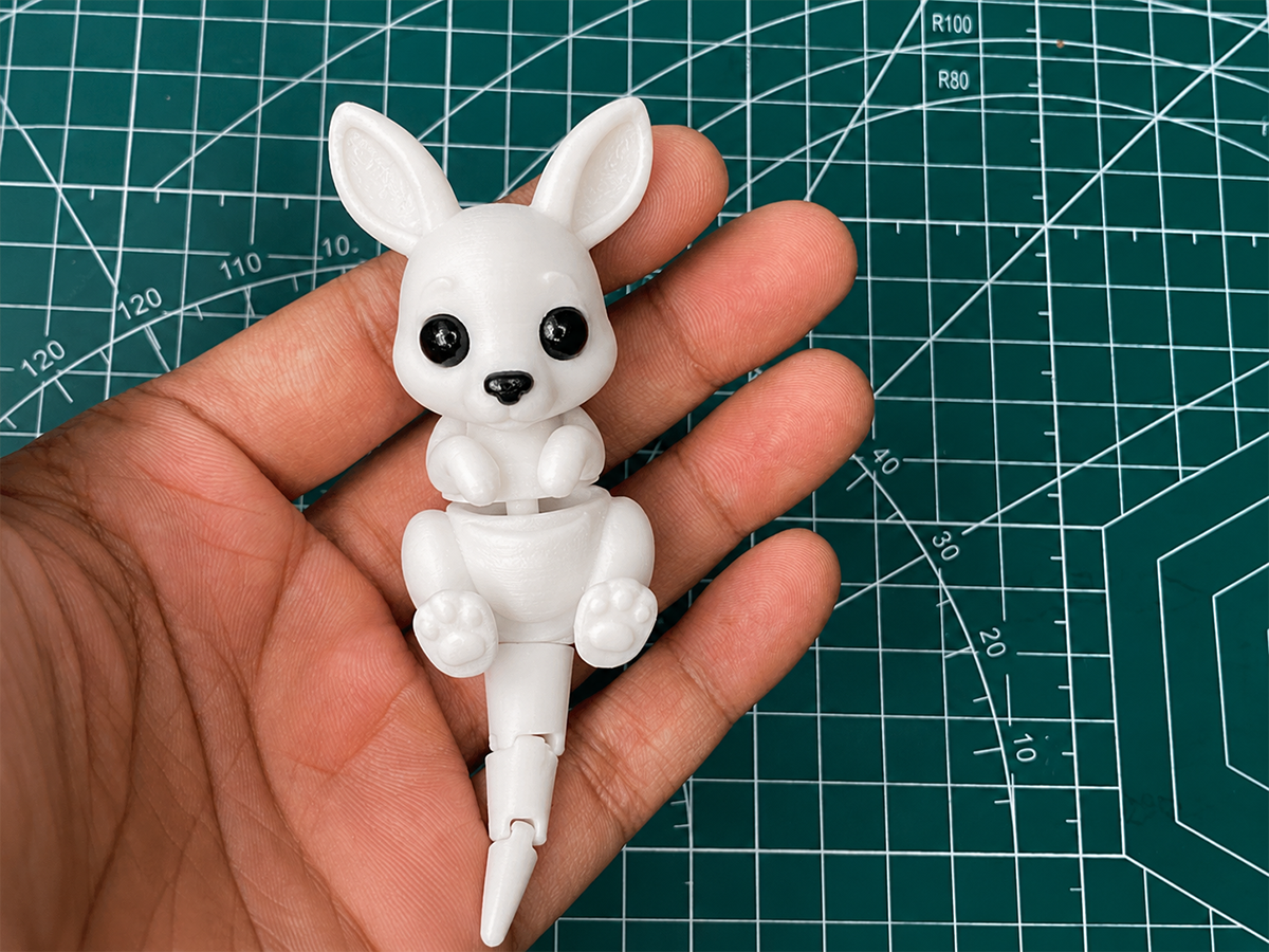 Miniatura 2 do modelo 3D Flexi Kangaroo Keychain