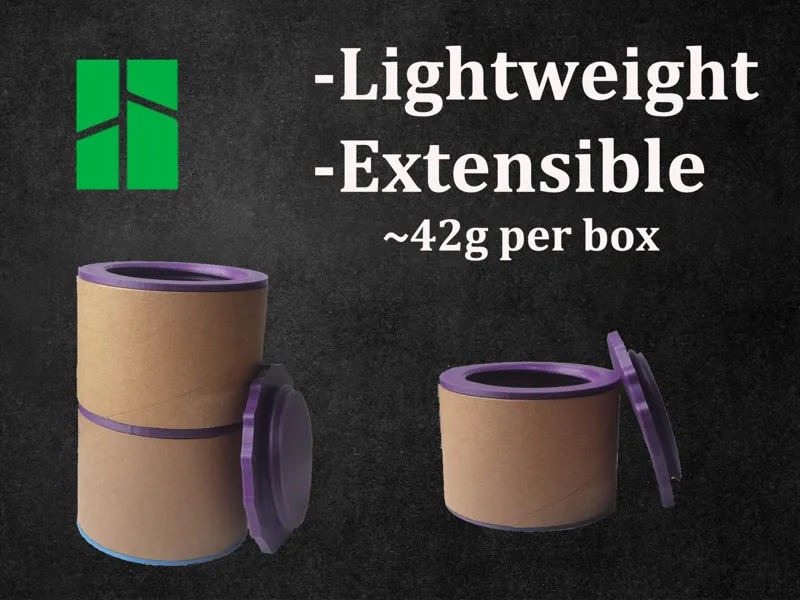 Cardboard Spool Box - Extensible